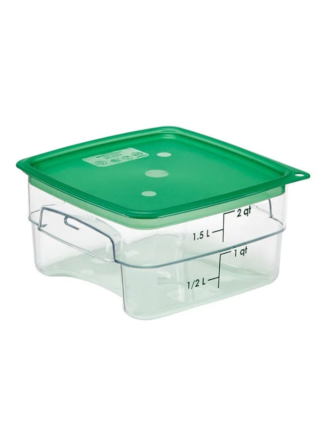 Cambro 2SFSCW135 Food Storage Container, 2 Quart-Polycarbonate - Food Storage Container With Lid - Image 1