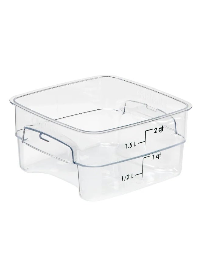 Cambro 2SFSCW135 Food Storage Container, 2 Quart-Polycarbonate - Food Storage Container With Lid - Image 3