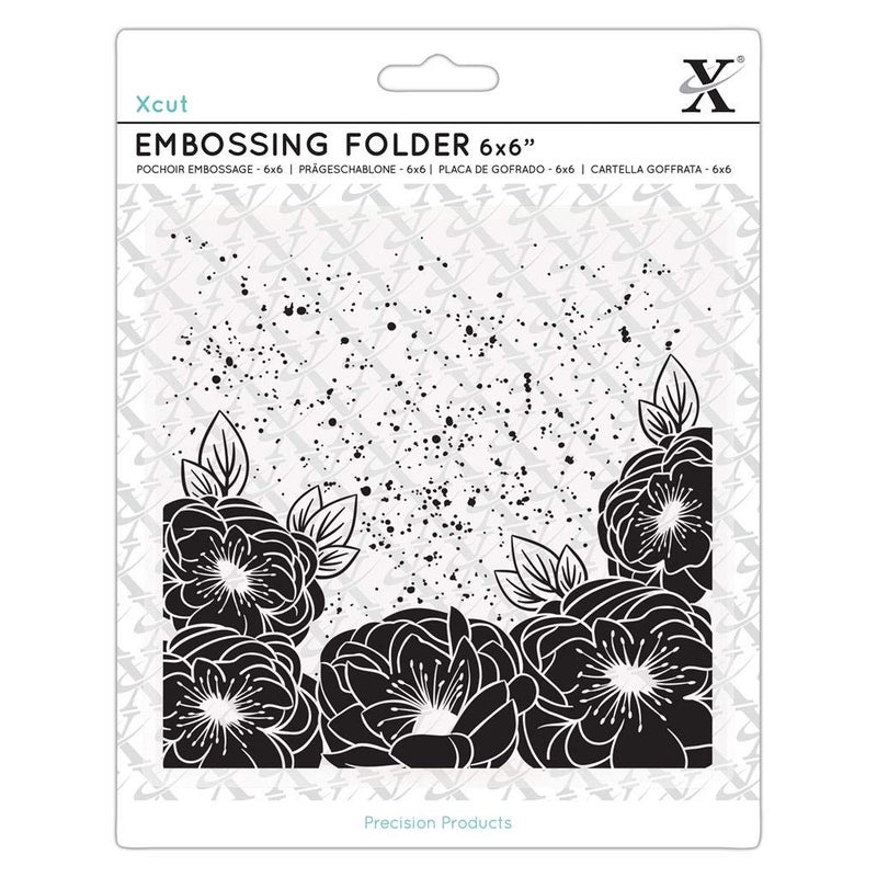 Xcut 6x6 Craft Embossing Folder Full Bloom Roses Design For Card Making Decoration Scrapbooking Stamping Suitable With Most Cutting Machines Craft Supplies For Birthday Christmas Wedding