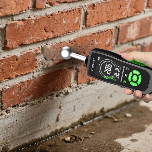 RDINSCOS Ball Probe Moisture Meter Non-Invasive Digital Moisture Detector with 40 mm Depth, Flashlight, LCD Display - Image 4