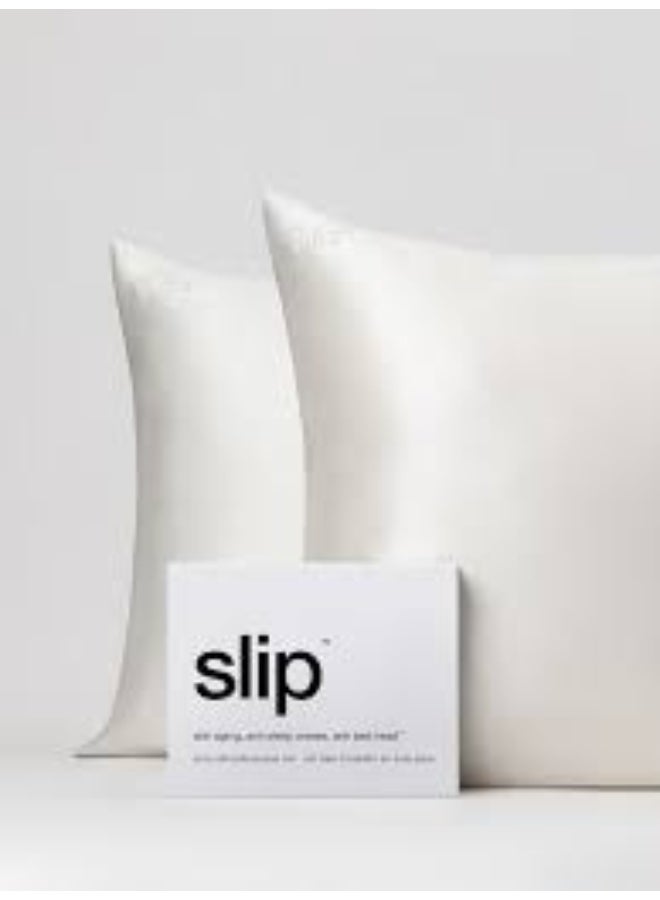 Slip slip pure silk queen pillowcase duo - white 2 piece - Image 2