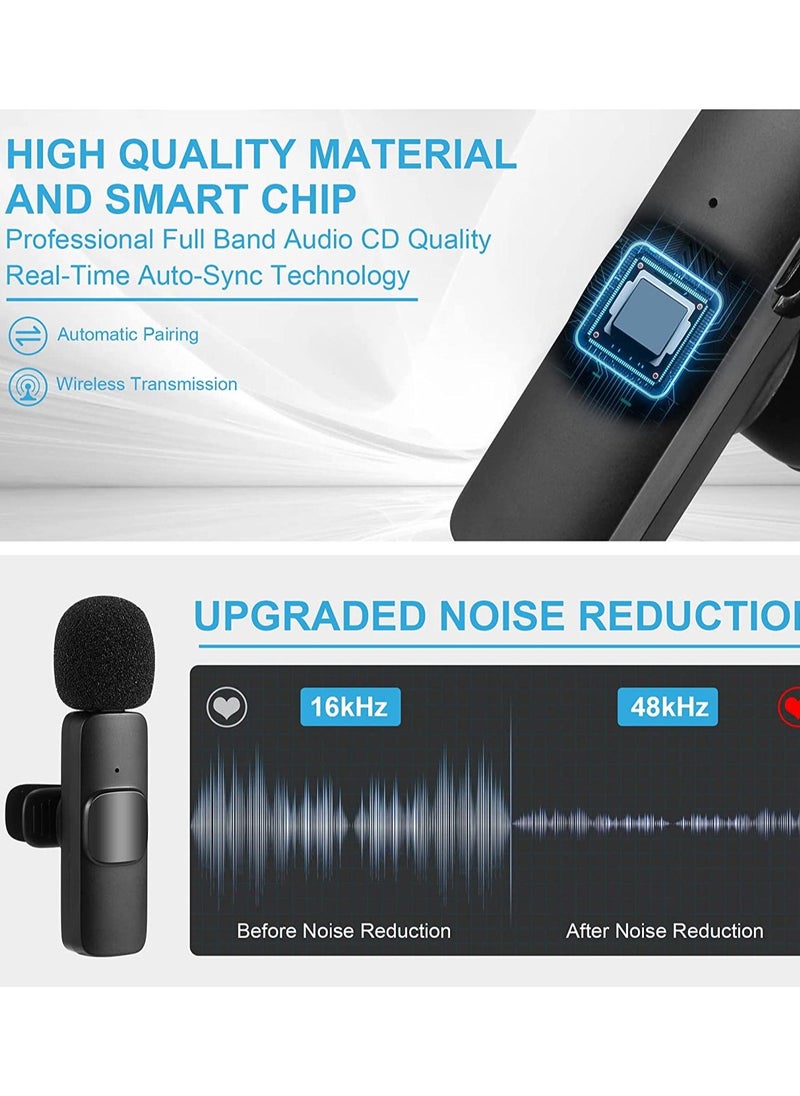Generic - Wireless Microphone for iPhone iPad Plug-Play Wireless Mic for Recording - Image 1