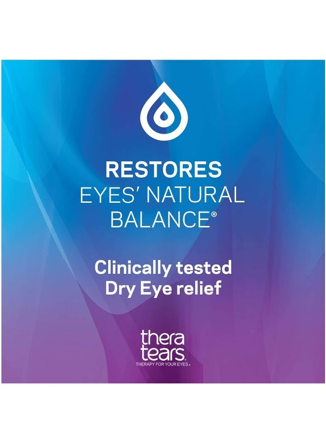 Thera Tears Eye Drops For Dry Eyes Dry Eye Therapy Lubricant Eyedrops Provides Long Lasting Relief 30 Ml 1 Fl Oz (Pack Of 1) Value Size - Image 1