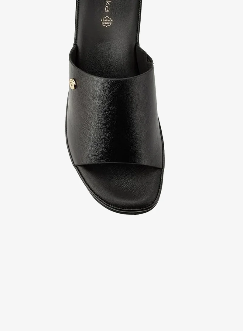Paprika BLACK Women's Wedge Heel Comfort Sandals for Women | Best Price UAE