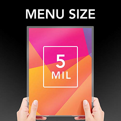 GBC Laminating Sheets, Thermal Laminating Pouches, Menu Size, 5Mil, HeatSeal Crystal Clear, 100 Pack (3200417) - Image 2