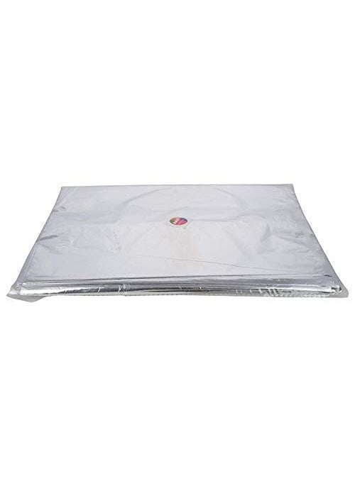 Amit Marketing - Amit Marketing Silver Foil Bag I Aluminium Pouches I Packaging Metalized Hot/Dry Foods I Parcel Bags I Biryani Pouch I Multipurpose Packet for Tea, Coffee, grocery Packing I 100Gram(4*6 Size) 100Pcs - Image 1