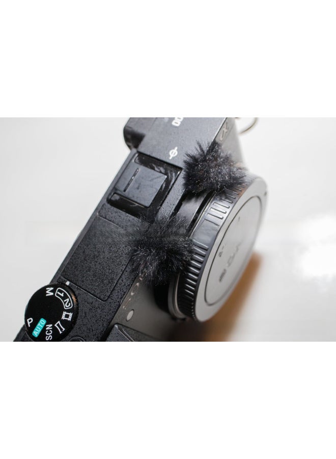 Outdoor Sports Camera Windproof Sweater Outdoor Camera Windproof Cover-Color:Black  - Image 4
