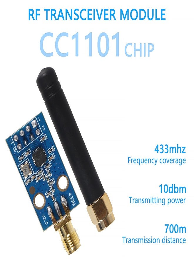AOICRIE CC1101 Wireless Module with SMA Antenna Wireless Transceiver Module 315/433/868/915MHZ - Image 2