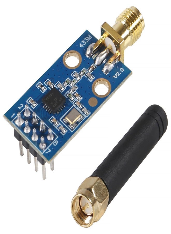 AOICRIE CC1101 Wireless Module with SMA Antenna Wireless Transceiver Module 315/433/868/915MHZ - Image 1