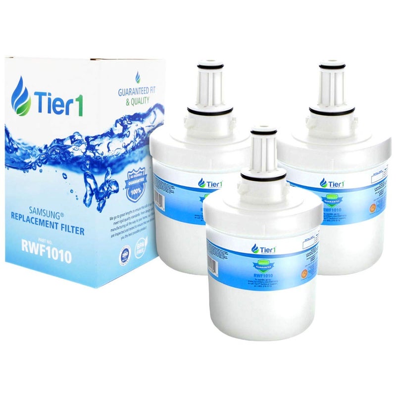 Tier1 فلتر مياه الثلاجة Tier1 DA29-00003G 3-pack | بديل لـ Samsung DA29-00003B، DA29-00003A، Aqua-Pure Plus، DA29-00003F، HAFCU1، WSS-1، WF289، فلتر الثلاجة - Image 1