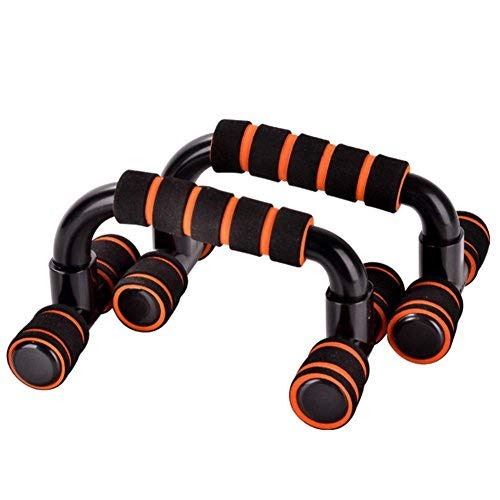 FIRST CHOICE foam grip home gym push up stand home workout and exercise for men and women (SHAPE PUSH UP BAR(BLACK & RED)) - Image 4