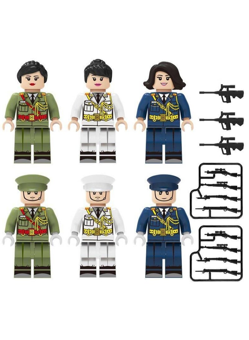 6-Piece Soldier Guard Of Honor  Building Blocks Minifigures Model Toys Suitable For Boys Gifts Bag Pack  - Image 1