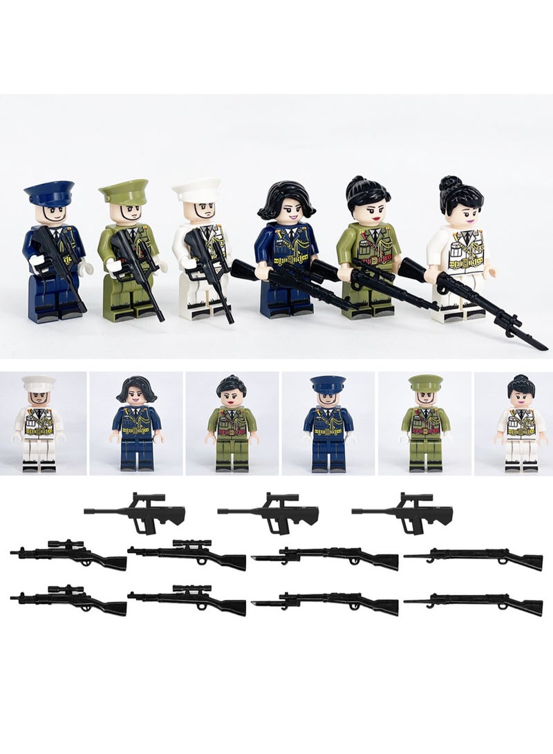 6-Piece Soldier Guard Of Honor  Building Blocks Minifigures Model Toys Suitable For Boys Gifts Bag Pack  - Image 4