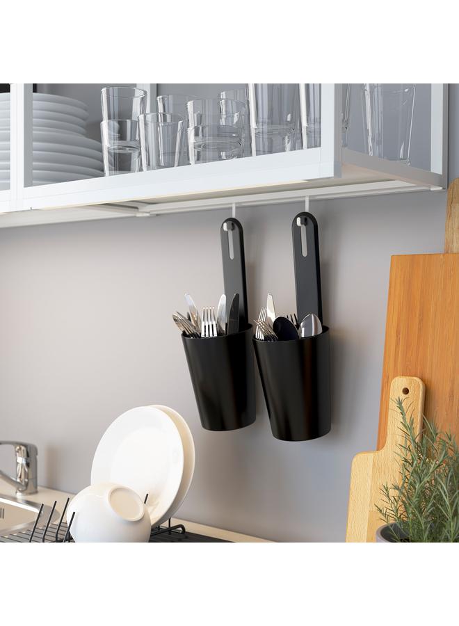 زبون سكة تعليق، أبيض، 37 سم - Image 2