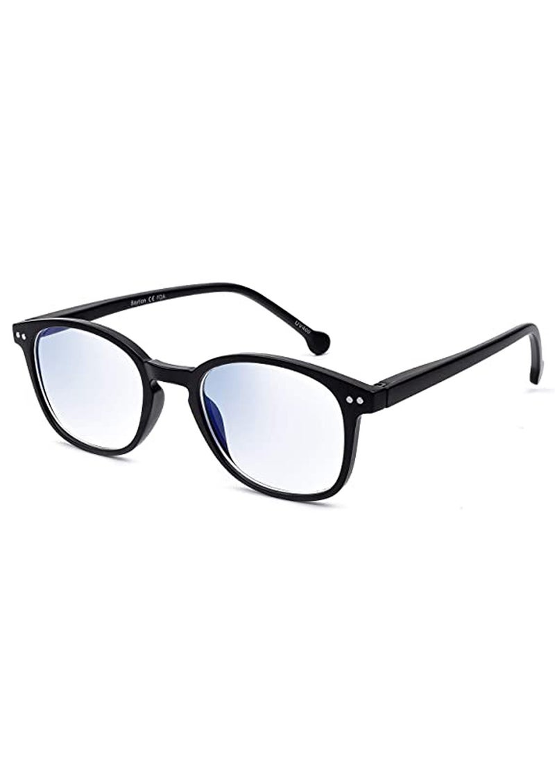 SYOSI Blue Light Filter Eyewear for Men & Women, Anti Blue Light Eyestrain UV Glare Blocking, TV Computer Gaming Glasses, Black - Image 1