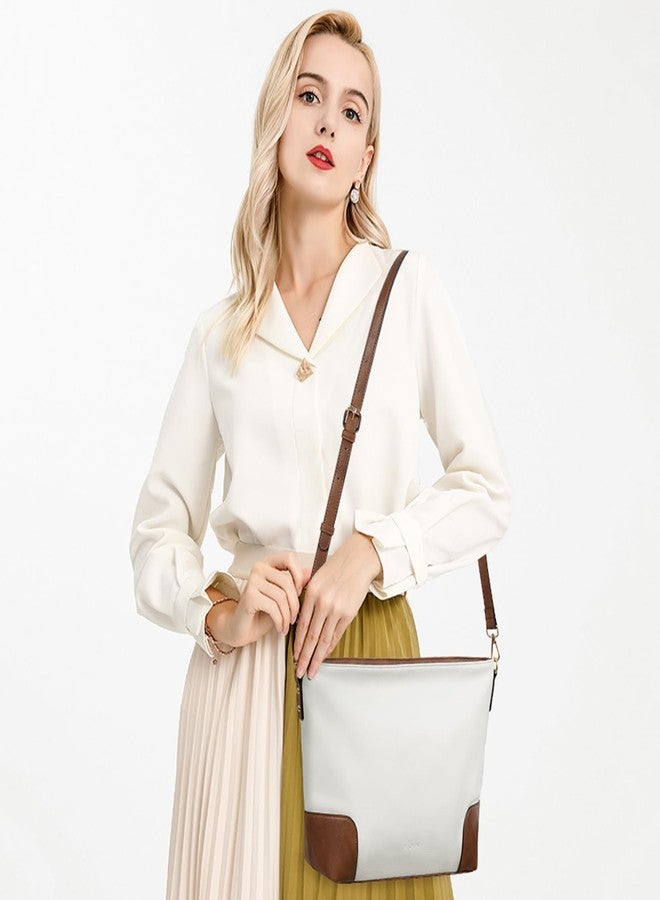 SENDEFN Large Tote Bag for Women with Zipper Vegan Leather Purses Casual Handbag Ladies Shoulder Bags - Image 2
