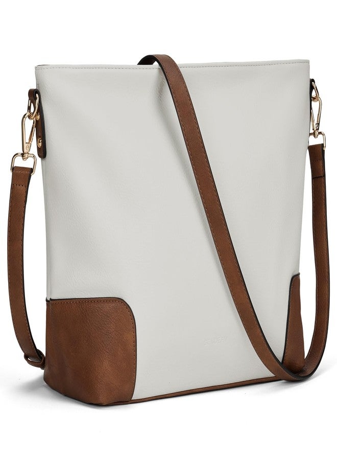SENDEFN Large Tote Bag for Women with Zipper Vegan Leather Purses Casual Handbag Ladies Shoulder Bags - Image 1