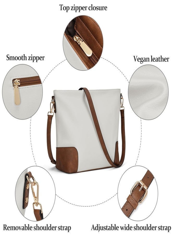 SENDEFN Large Tote Bag for Women with Zipper Vegan Leather Purses Casual Handbag Ladies Shoulder Bags - Image 4