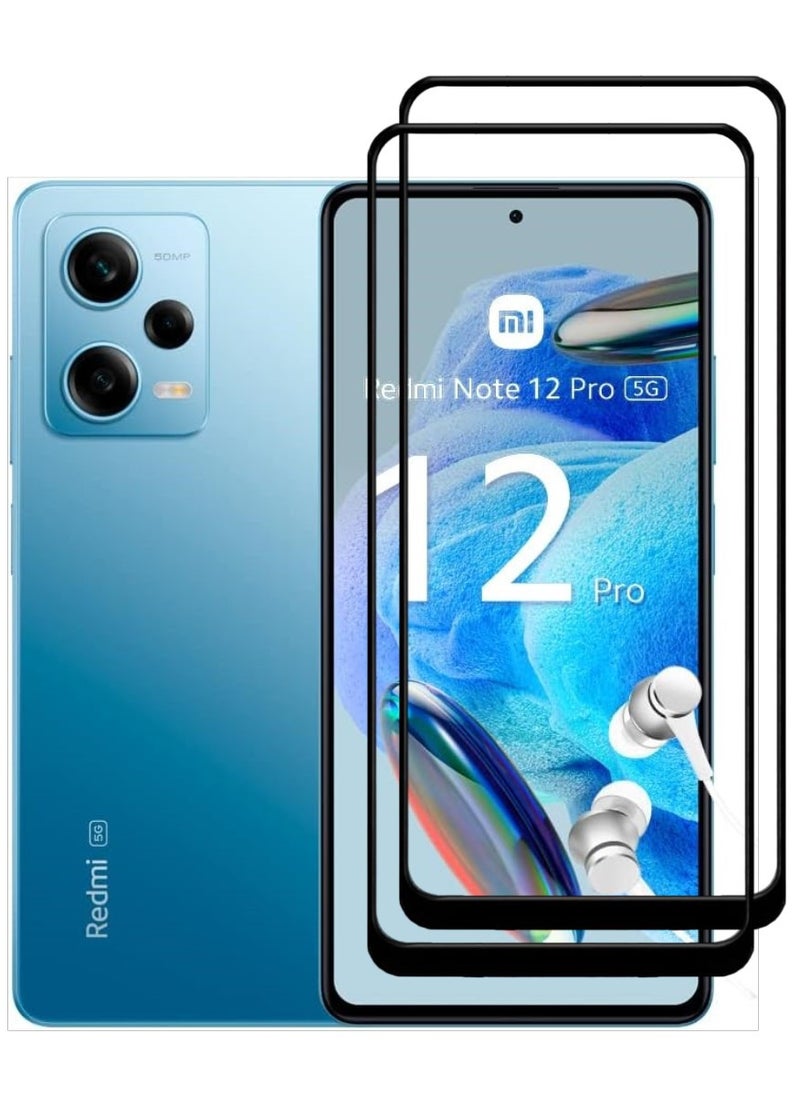 أكاليكس قطعتين، حماية شاشة،  لهاتف شاومي ريدمي نوت 12 برو، جودة ممتازة. - Image 1