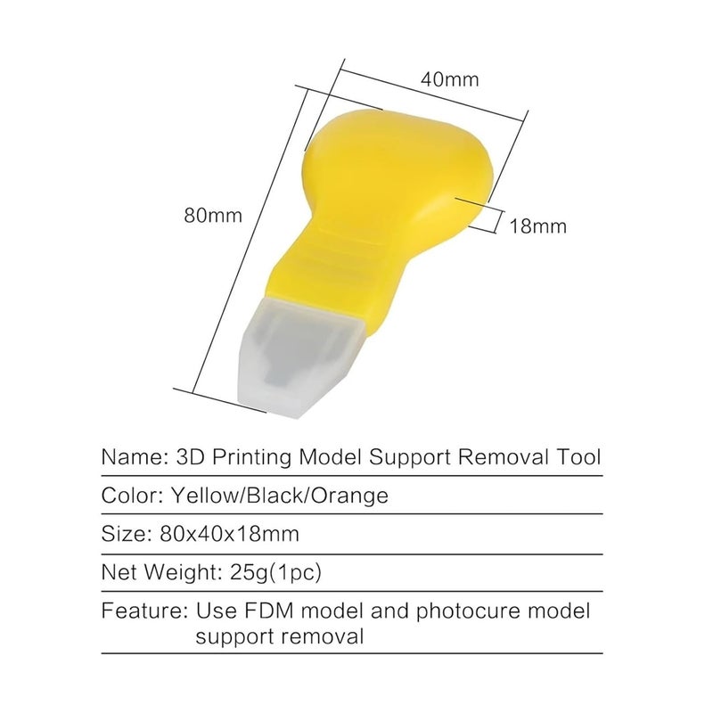 3D Printer Tool Scraper Deburring Cutter For Removing PLA ABS Support Material Each Color 1pc - Image 4