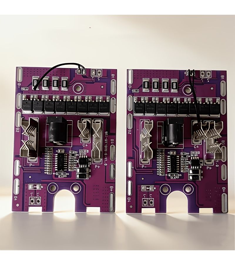 2 High End 8MOS Protection Boards With Purple Control Module And Temperature Control For 18650 Driver Boards Ideal For Various Handheld Tools - Image 1