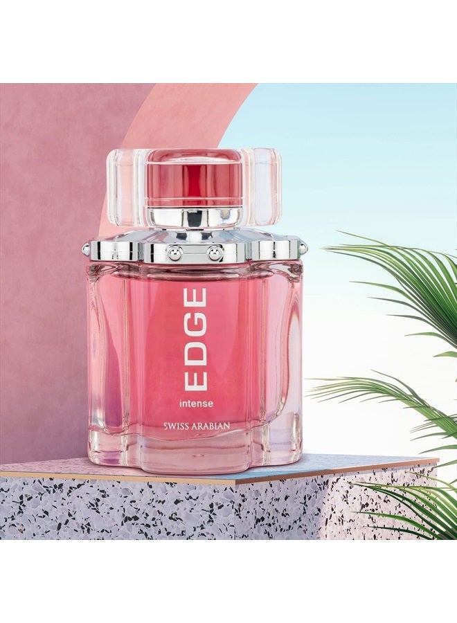 SWISS ARABIAN EDGE Intense - منتجات فاخرة من دبي - عطر بخاخ شخصي يدوم طويلاً ومدمن - رائحة مغرية، توقيع عطر - الرائحة الفاخرة للعربية - 3.4 أونصة - Image 3