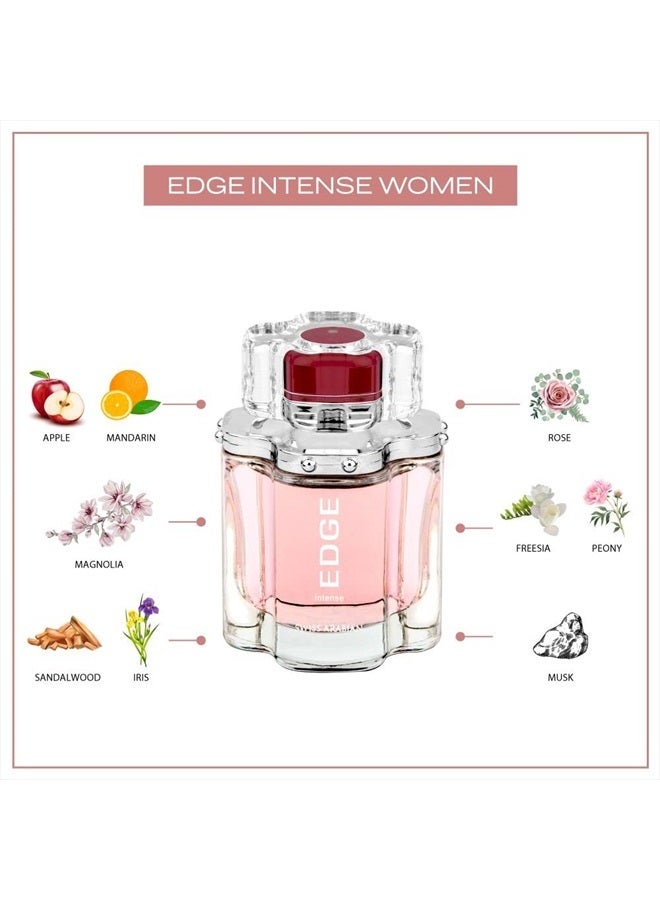 SWISS ARABIAN EDGE Intense - منتجات فاخرة من دبي - عطر بخاخ شخصي يدوم طويلاً ومدمن - رائحة مغرية، توقيع عطر - الرائحة الفاخرة للعربية - 3.4 أونصة - Image 4