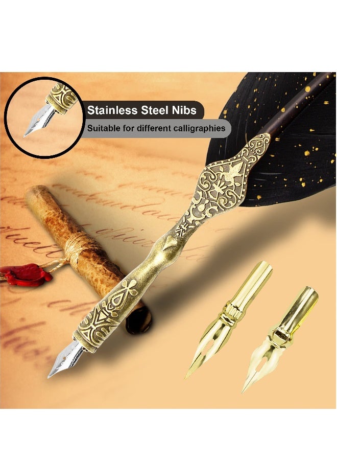 Calligraphy Pen Set, Feather Pen, Calligraphy Pen Set, Quill And Ink Set, Calligraphy Set For Beginners, Feather Pen And Ink Set, Quill Pen And Ink Set, Quill Pen - Image 4