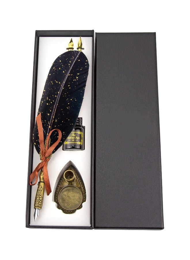 Calligraphy Pen Set, Feather Pen, Calligraphy Pen Set, Quill And Ink Set, Calligraphy Set For Beginners, Feather Pen And Ink Set, Quill Pen And Ink Set, Quill Pen - Image 1