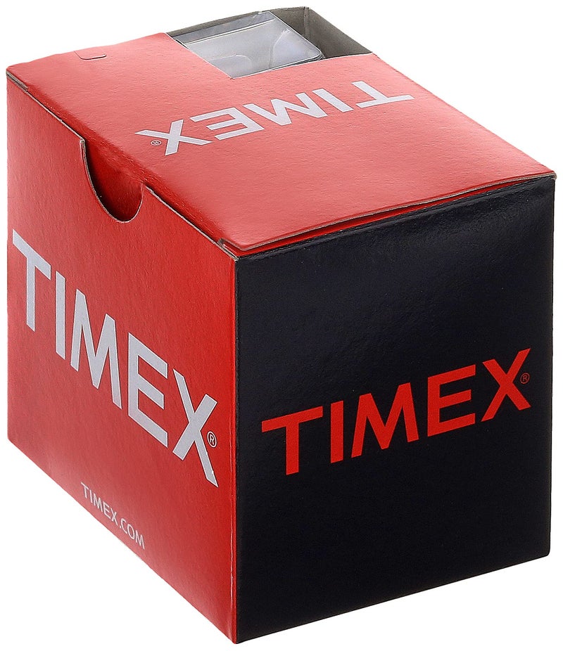 TIMEX ساعة تيمكس للرجال ويكند XL 43 مم - علبة سوداء قرص أسود مع حزام قماش زيتوني قابل للتعديل - Image 3