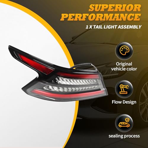 Jecoupoon Driver Side Tail Light Assembly Compatible with Maxima 2019-2023 Rear Taillight Tail lamp 265559DJOA NI2804119 (Left) - Image 4