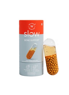 WELLBEING NUTRITION Wellbeing Nutrition Slow Bone Support Capsule for Men and Women | Bone and Joint Vitamin Supplements | Glucosamine, Chondroitin, MSM, Calcium | For joint mobility and bone strength (60 Capsules)  - Image 1