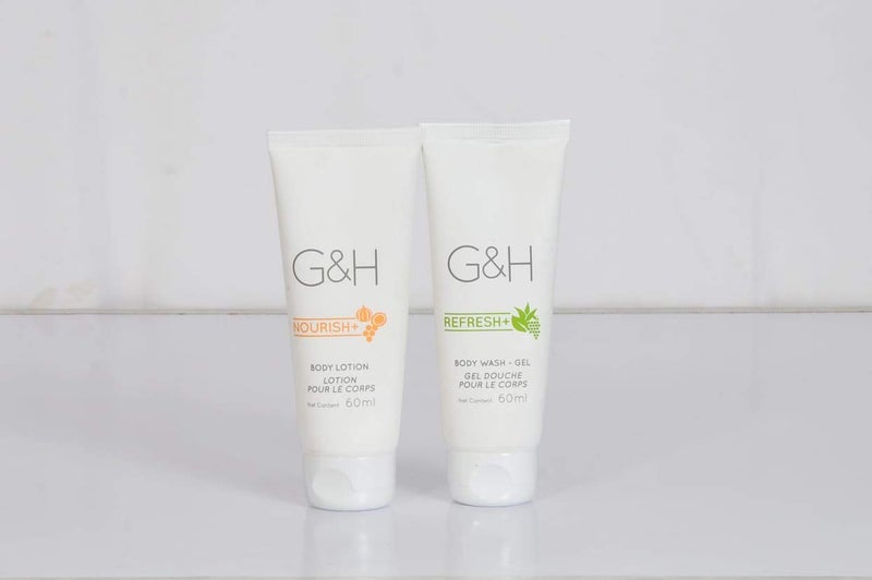 Amway G&H Nourish Body Lotion and Body Wash Gel (60 ml) - Pack of 2