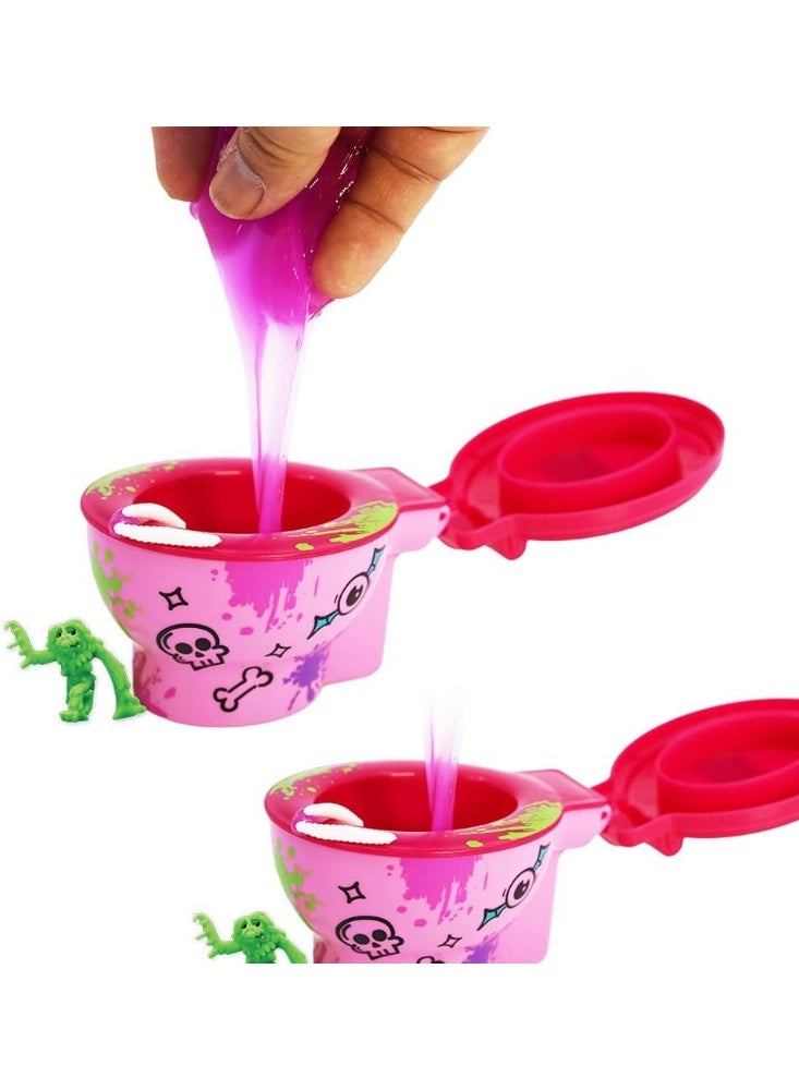 Slimy Monsters Collectible Toilet Slime Toy - Surprise Slime with Hidden Monster (Ages 5+) - Image 1