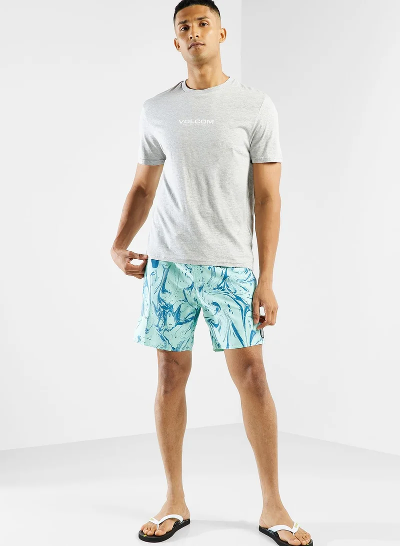 Volcom Center Print 17" Shorts