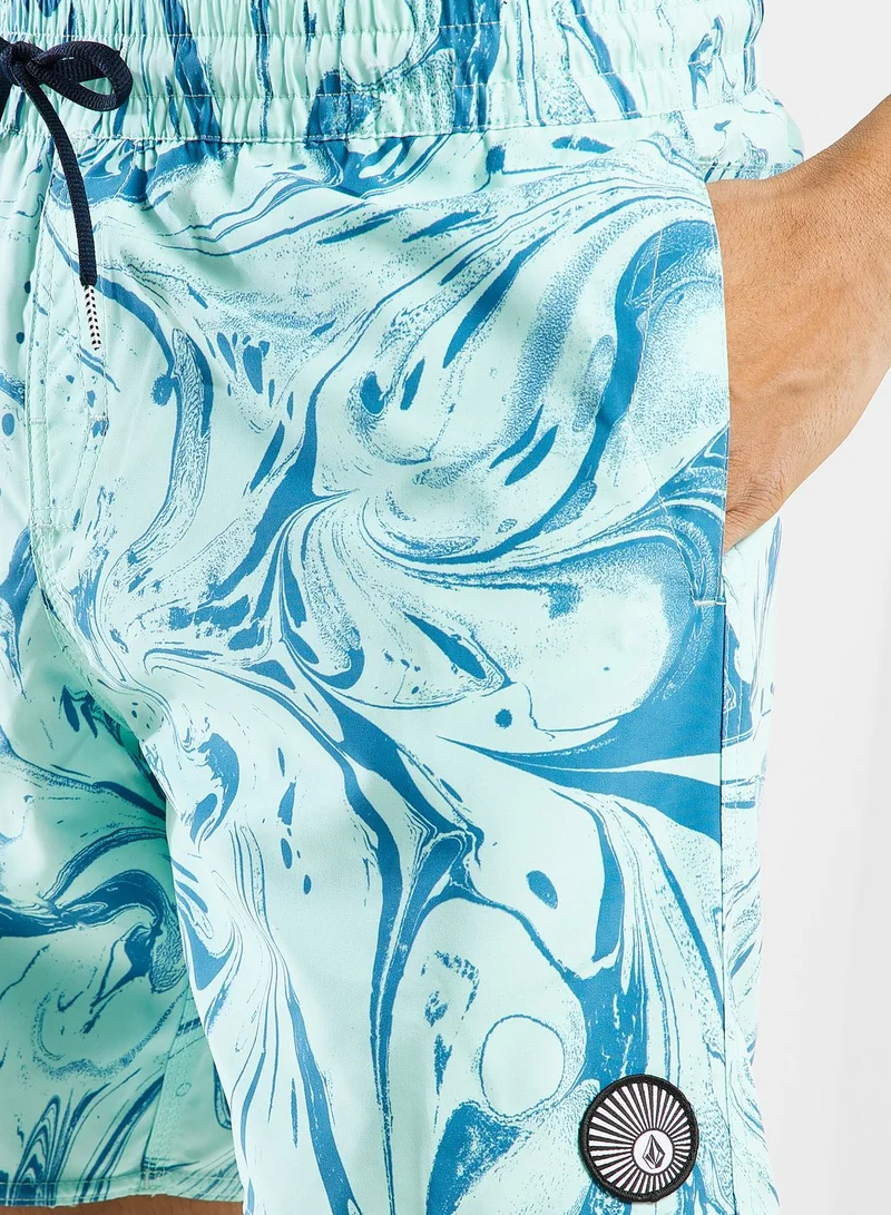 Volcom Center Print 17" Shorts