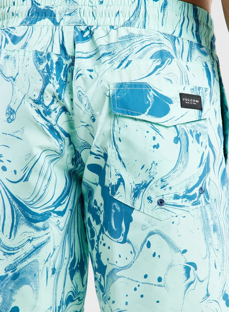Volcom Center Print 17" Shorts