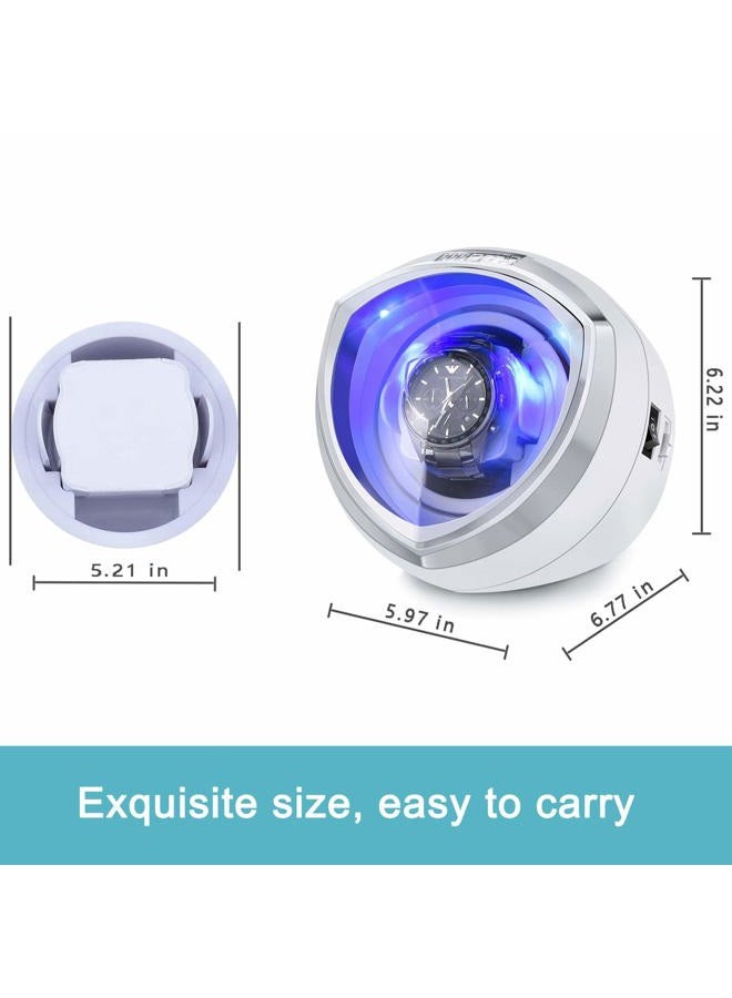 HiPai Single Automatic Watch Winder with Quiet Motor, 4 Rotation Mode Settings, Suitable for Men's and Ladies Wrist Watch - Image 5