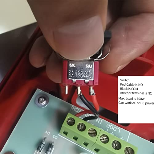 Tokatuker محطة إنذار طوارئ توكاتوكير مع مفتاح نقطة استدعاء يدوية مزدوجة العمل زر إنذار الحريق زر الذعر مفتاح SOS للإنذار صفارة الإنذار أو اللوحة - Image 4