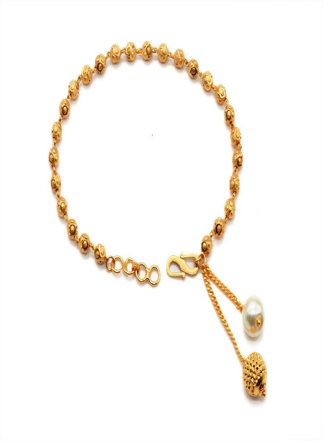 JHB Gold plated Brass Beads Bracelet for Girls And Women - Image 1