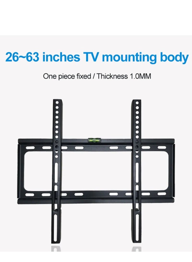 26-63inch TV Support Mount Adjustable Television Mounting Holder with Level Low Profile Flat TV Wall Mount for LCD LED TV Screen - Image 4