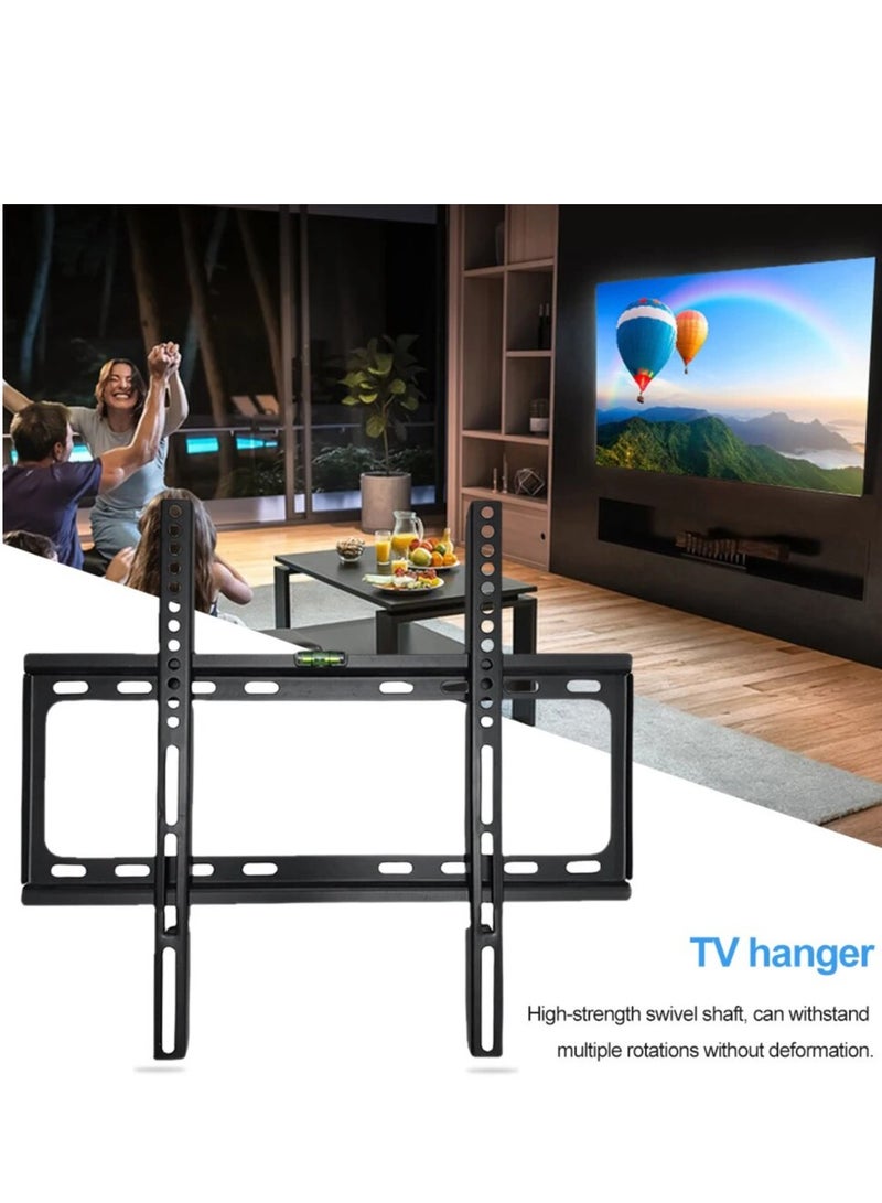 26-63inch TV Support Mount Adjustable Television Mounting Holder with Level Low Profile Flat TV Wall Mount for LCD LED TV Screen - Image 3
