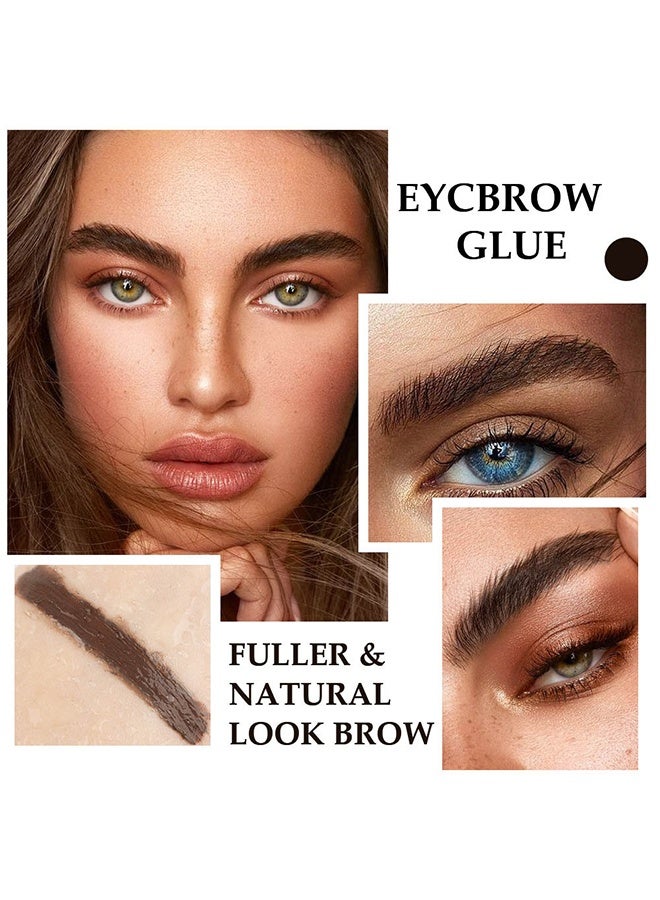 DNM Tinted Thickening Brow Mascara, Brow fast sculpt, waterproof transfer-proof, brush to fill in eyebrows and cover gray hairs, cruelty free(espresso) - Image 2