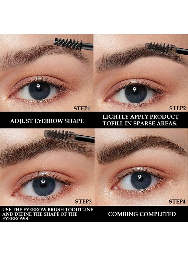 DNM Tinted Thickening Brow Mascara, Brow fast sculpt, waterproof transfer-proof, brush to fill in eyebrows and cover gray hairs, cruelty free(espresso) - Image 5