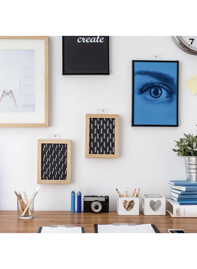 Hang Tabs 200 Pcs Clear Sticky Hanging Tabs Slot Hole Self Adhesive Plastic Hang Tags For Hanging Retail Display 4.5 * 3.5Cm - Image 4