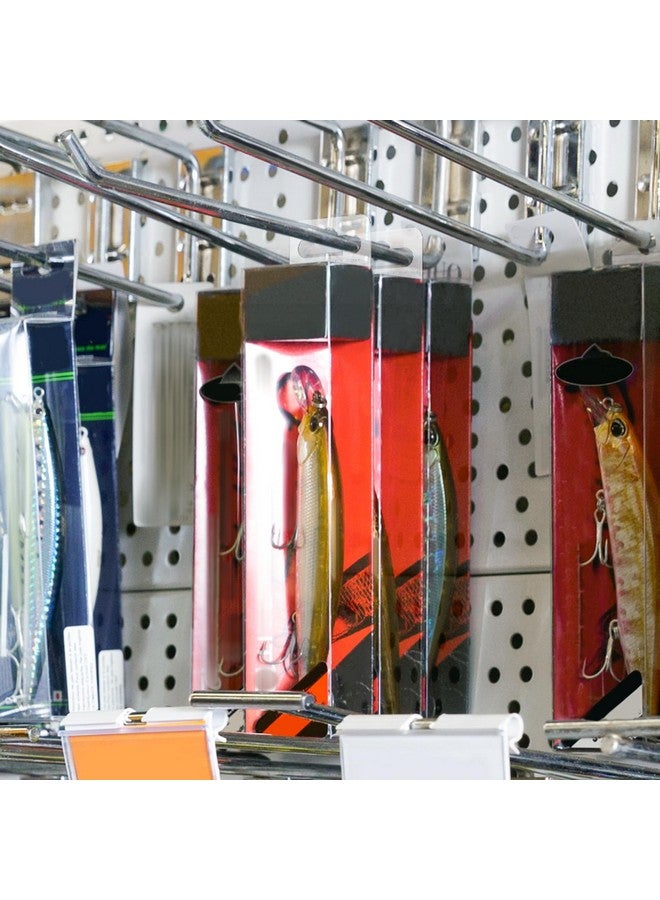 Hang Tabs 200 Pcs Clear Sticky Hanging Tabs Slot Hole Self Adhesive Plastic Hang Tags For Hanging Retail Display 4.5 * 3.5Cm - Image 5