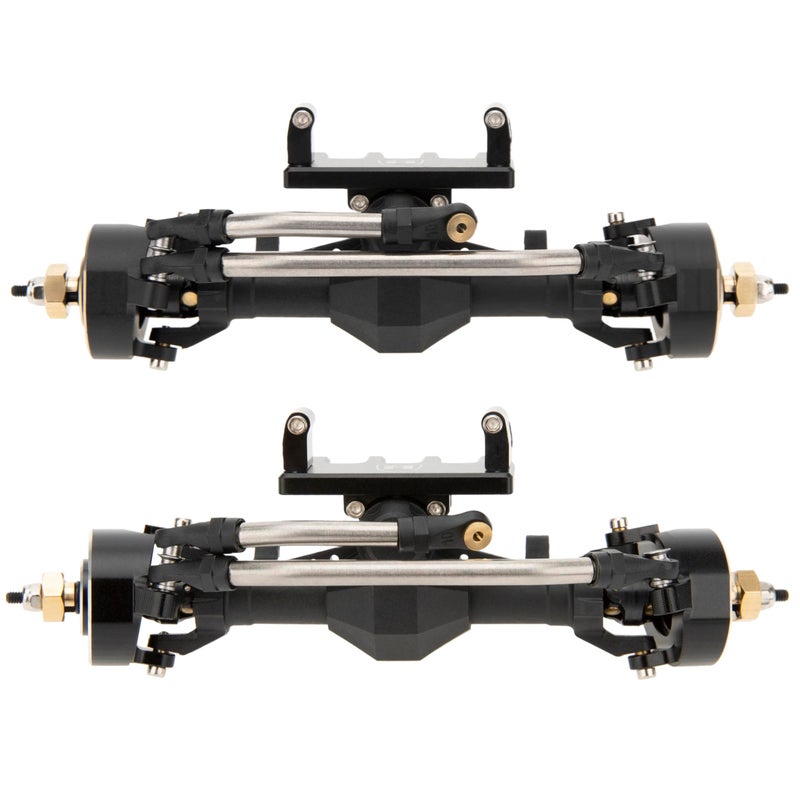 MEUS RACING 4WS Nylon SCX24 Axles with Isokinetic 3-Section CVD for Axial SCX24 C10 JLU Gladiator Bronco Deadbolt 1/24 RC Crawler, +5mm Widened and 52Â° Max. Steering Angle - Image 1