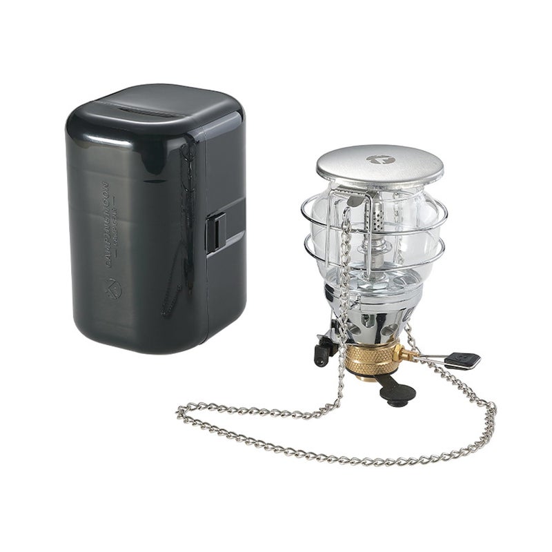 camping moon CAMPINGMOON Mini Gas Camping Lantern with Hanging Chain Hard Case 80W Equivalent Brightness Adjustable Dial Outdoor Portable Butane Lamp for Hiking Backpacking Emergency Tent Lighting T4 - Image 2