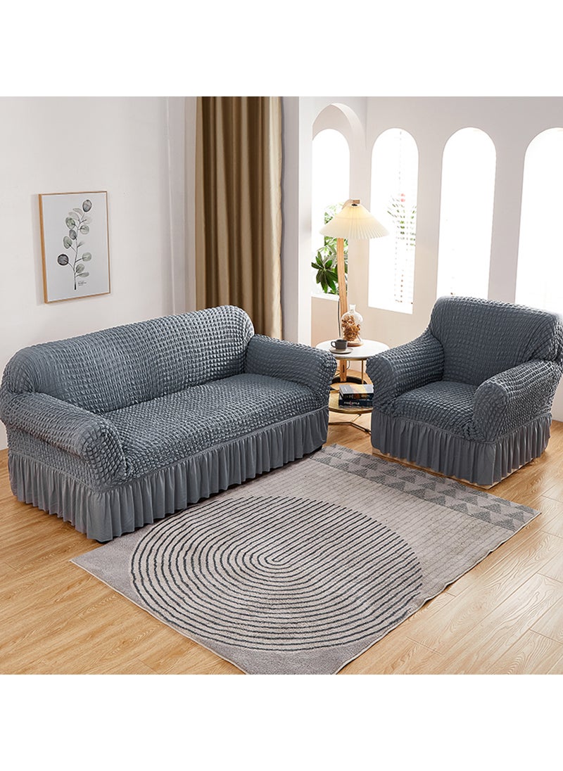 GOOTOY 4-Piece Couch Sofa Cover with Skirt Durable Washable High Elastic Stretchable Easy Fit Universal Furniture Protector  - Image 5