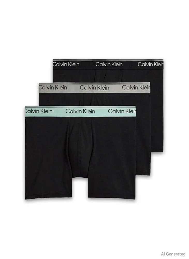 كالفن كلاين ثلاث عبوات بوكسر بريف - مايكروفايبر مطاطي